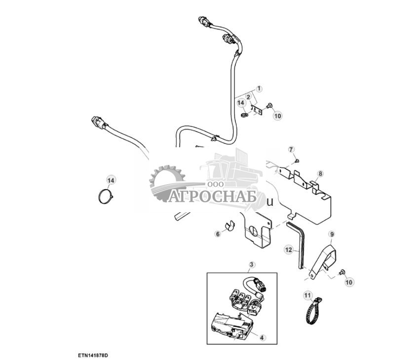 Детали крепления, жгут проводов двигателя (866041 - ) - ST867450 872.jpg